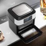 Air Fryer Oven Large 20 QT, 10-in-1 Toaster Oven Air Fryer Combo with Window for Family, Airfryer Oven with Rotisserie, 3 Dehydrating Racks - Image 3