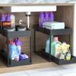 DEKAVA Under Sink Organizer 2 Pack, Bathroom Cabinet Organizer, 2 Tier Sliding Cabinet Basket Organizer Drawer, Multi-Purpose Bath Collection Baskets for Bathroom (Black) - Image 5