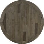 Roundhill Furniture Prato 5-Piece Round Dining Table Set with Cross Back Chairs, Antique Blue and Weathered Walnut - Image 6