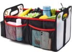 Car Trunk Organizer, Collapsible Back Seat Storage with Insulated Drinks Holder, Water Resistant Backseat Organizer for Diapers, Toys, Snacks, Books & More - Image 6