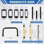 Valve Spring Compressor Set, 12PCS Valve Spring Clamp Removal Tool with Valve Lapping Tool for Motorcycle, ATV, Car, Small Engine Vehicle Equipment - Image 3