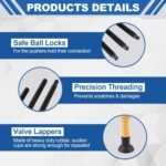 Valve Spring Compressor Set, 12PCS Valve Spring Clamp Removal Tool with Valve Lapping Tool for Motorcycle, ATV, Car, Small Engine Vehicle Equipment - Image 5