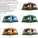 Large Family Standing Upright Camping Tent 4-12 Persons Multi-Room Waterproof Tent with Screened Porch - Glamping Tent for Outdoor Camping & Family Vacation - Image 10