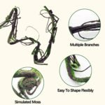 BNOSDM Reptile Bend-A-Branch Vines with Moss,Bendable Reptile Jungle Vines,Bearded Dragon Climbing Plants Tank Accessories,Pet Habitat Decor for Chameleon Geckos Snakes Lizards Frogs - Image 5