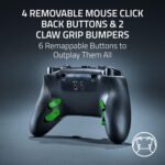 Razer Raiju V3 Pro Wireless Controller: Officially licensed for PlayStation, PS5, PC - Lag-free Esports Grade Performance - 6 Remappable Buttons - Customizable TMR Thumbsticks - Fast Triggers - Black - Image 4