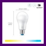 WiZ 60W A19 Tunable White LED Smart Bulb - Pack of 6 - E26- Indoor - Connects to Your Existing Wi-Fi - Control with Voice or App + Activate with Motion - Matter Compatible - Image 3