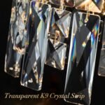 Modern K9 Crystal Pendant Lights Kitchen Island Set of 3,Gold Chandeliers for Dining Room Light Fixtures Over Table,Hanging Chandelier for Kitchen Island Entryway Bathroom BedHead Bedroom - Image 4