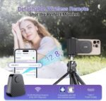 KIWIFOTOS Magnetic Phone Camera Grip for iPhone 17 Magsafe Handle with Bluetooth Remote & Tripod Mount Adapter for iPhone 16 15 Pro Max Samsung Smartphone Vlog Video Shooting - Image 3