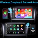 Double Din Car Stereo with Dash Cam - Voice Control Carplay, Android Auto, Steering Wheel Controls, 7" HD Touchscreen, Backup Camera, Bluetooth, Mirror Link, Subw, USB/TF/AUX, AM/FM Radio Receiver - Image 3