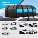 Rooftop Cargo Carrier, 21 Cubic Feet Car Topper Luggage Carrier Waterproof for Camping, Car Rooftop Cargo Carrier Bag for Self-Driving Tours - Image 4