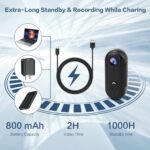 Li&Lu 4K Thumb Action Camera, Sports & Action Video Cameras Portable for Cycling, Motorcycle (with 64G-Card, Black) - Image 5