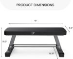 FF Finer Form Essential Flat Weight Bench for Your Home Gym – Heavy Duty Workout Bench for Bench Press, Hip Thrusts & Strength Training Exercise – Compact, Fitness Equipment for Home Use - Image 5