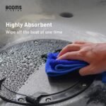 Booms Fishing B0T Microfiber Fishing Towel with Clip, 3 Pack Blue - Image 3