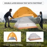 Naturehike Cloud-Up 1 Person Tent, Lightweight Backpacking Tents for One Man, Waterproof Ultralight One Person Tent for Camping Hiking Backpacking - Image 4