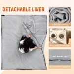 XL 10 Degree Sleeping Bags Waterproof for Adults 350GSM Machine Washable with Compression Sack for 3-4 Season Camping Outdoor - Image 4