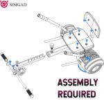SISIGAD Hoverboard with Seat Attachment, 6.5'' Self Balancing Hoverboards Go Kart with Bluetooth and LED Lights, Star Purple Scooter with Seat Attachment Combo - Image 7