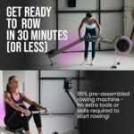 Air Rowing Machine | Foldable Gym-Quality Rower Machine for Home Gym | 10- Damper Levels Cardio for Full-Body Workout | for Home Use with LED-Monitor - Image 4