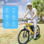 HOVERFLY OUREA 26" Electric Bike for Adults, 750W Peak Motor Mountain Ebike, 20MPH Up to 40 Miles, UL2849 Certified, 7-Speed, Removable Battery, Shock Absorber, Fat Tire Commuter E-Bike - Image 3