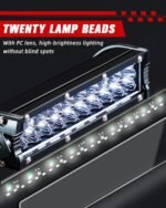 MX650 Headlight, 60W 2500LM Universal Dirt Bike LED Headlight Light Bar for MX650/500 Dirt Rocke.t And More Dirt Pit Bikes, ATVs, Minibikes, Electric Dirt Bikes - Image 3
