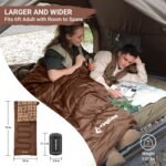 KingCamp Sleeping Bag for Adults, Cold Weather & Warm XL Big and Tall Flannel Sleeping Bags with Compression Sack Portable Waterproof Essentials Gear Accessories for Outdoor Camping - Image 3