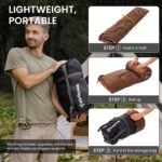 KingCamp Sleeping Bag for Adults, Cold Weather & Warm XL Big and Tall Flannel Sleeping Bags with Compression Sack Portable Waterproof Essentials Gear Accessories for Outdoor Camping - Image 8