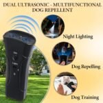 New Ultrasonic Pet Trainer,Pet Training Tool with Light,Ultrasonic Dog Bark Deterrent & Trainer - Stop Excessive Barking,Bark Deterrent Device,Compact Bark Control for Dogs,3 Training Modes - Image 4