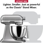 KitchenAid Artisan Mini 3.5 Quart Tilt-Head Stand Mixer - KSM3316X - Contour Silver - Image 3