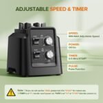 Blender for Smoothies - Blenders for Kitchen with 68Oz. Pitcher & 20Oz. Grinder, Smoothie Blender for Ice Crushing, Frozen Fruit, 28000 RPM, Black - Image 4