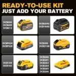 20V Cordless Impact Wrench for DeWalt Battery, 1500Nm (1106 Ft-Lbs) 1/2" Brushless Impact Gun, 3-Speed High Torque Power Tool for Tire Removal, Rusted Bolts, Heavy Equipment(No Battery) - Image 7