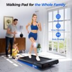 SupeRun Walking Pad with Incline, Under Desk Treadmill, 3 in 1 Portable Treadmills for Home with Remote Control LED Display, 2.5 HP Quiet Mini Treadmill for Office Home Use, 300 Lbs Capacity - Image 3
