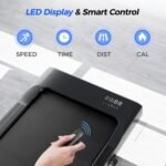 SupeRun Walking Pad with Incline, Under Desk Treadmill, 3 in 1 Portable Treadmills for Home with Remote Control LED Display, 2.5 HP Quiet Mini Treadmill for Office Home Use, 300 Lbs Capacity - Image 6