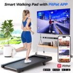 SupeRun Walking Pad with Incline, Under Desk Treadmill, 3 in 1 Portable Treadmills for Home with Remote Control LED Display, 2.5 HP Quiet Mini Treadmill for Office Home Use, 300 Lbs Capacity - Image 7