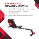 Stamina ATS Air Rower Machine with Smart Workout App - Foldable Rowing Machine with Dynamic Air Resistance for Home Gym Fitness - Up to 250 lbs Weight Capacity - Image 3