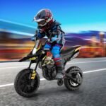 OLAKIDS Kids Motorcycle, Licensed Aprilia RX125 12V Ride on Electric Dirt Bike with Training Wheels, Spring Suspension, Battery Powered Off Road Motorbike Toy with Bluetooth, USB, Lights (Dark) - Image 3