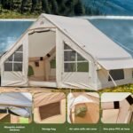 Inflatable Tents for Camping with Stove Jack, 4/6/8 Person Easy Setup Blow Up Tents for 4 Seasons Waterproof Inflatable Hot Tent, Air Glamping Tent - Image 4