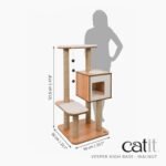 Vesper Cat Tree, High Base, Walnut, 52045 - Image 5