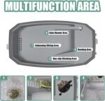 Escape-Proof 3 Gallon Turtle Tank Kit for Hatchlings - Compact Acrylic Aquarium with Basking Platform & Filter, Multi-Zone Desktop Habitat, Easy Clean - Image 5
