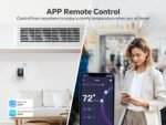 vine Smart Thermostat for House, WiFi Thermostats for Home Compatible with Alexa and Google Assistant, 7day x 8period Programmable, Energy Star Certified, C-Wire Required - Image 4