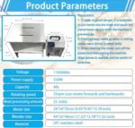 40L Meat Mixer & Blender, 550W Stainless Steel Stuffing Mixer, with Forward & Reverse Rotation, Electric/Manual Food Processor For Home & Commercial Use in Processing Sausages Dumplings - Image 4