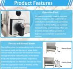 40L Meat Mixer & Blender, 550W Stainless Steel Stuffing Mixer, with Forward & Reverse Rotation, Electric/Manual Food Processor For Home & Commercial Use in Processing Sausages Dumplings - Image 6