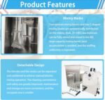 40L Meat Mixer & Blender, 550W Stainless Steel Stuffing Mixer, with Forward & Reverse Rotation, Electric/Manual Food Processor For Home & Commercial Use in Processing Sausages Dumplings - Image 7