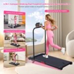 Walking Pad with Handle Bar and Incline, 3.0HP Electric Portable Small Treadmills with Incline for Home Small Spaces, 0.6-7.6MPH Compact Walking Pads Treadmill with Handles, 350LBS - Image 3