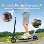 ECOROAD Kids Electric Scooter,200W Motor & 9 Miles Range,Up to 12 MPH,Dual Brake System,Bluetooth Music & Foldable & Adjustable Height for Kids Ages 6-12 - Image 5