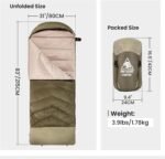 OneTigris Trailnap Sleeping Bag 3 Season Extra-Wide Warm for Camping Backpacking Travel Outdoor Activities - Image 4