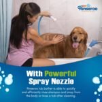 Rinseroo Slip-On Bathtub Faucet Sprayer Attachment. Ultra-Flex Dog Shower Adapter Portable With Pet Showerhead. Attach to Tub Spout 5 Foot Hose. No Install for Speedy Washing - Image 5