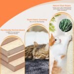 Yaheetech 57in Multi-Level Cat Tree Tower with Extended Platform, Padded Perch, Scratching Posts, and Ball — Indoor Activity Center for Large Cats - Image 7