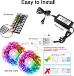 dalattin 100ft Led Lights for Bedroom Led Strip Lights Color Changing Lights with 44 Keys Remote,2 Rolls of 50ft - Image 3