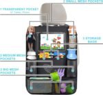 Matenf Car Organizer Back Seat with 9 Storage Pockets & 10″ Tablet Holder, 1Pack Seat Back Cover for Kids Toddlers, Kick Mats Protector, Keep Cars Vehicles Organized & Tidy, Travel Accessories - Image 5