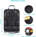 Matenf Car Organizer Back Seat with 9 Storage Pockets & 10″ Tablet Holder, 1Pack Seat Back Cover for Kids Toddlers, Kick Mats Protector, Keep Cars Vehicles Organized & Tidy, Travel Accessories - Image 6