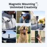 DJI Osmo Nano Standard Combo (128GB) - Small 4K/60fps Vlogging Camera with a 1/1.3″ Sensor, 143° Wide FOV Video, 200-Min Recording, Swift Content Transfer, Magnetic POV Cam 4K for Sports, Vlog - Image 4